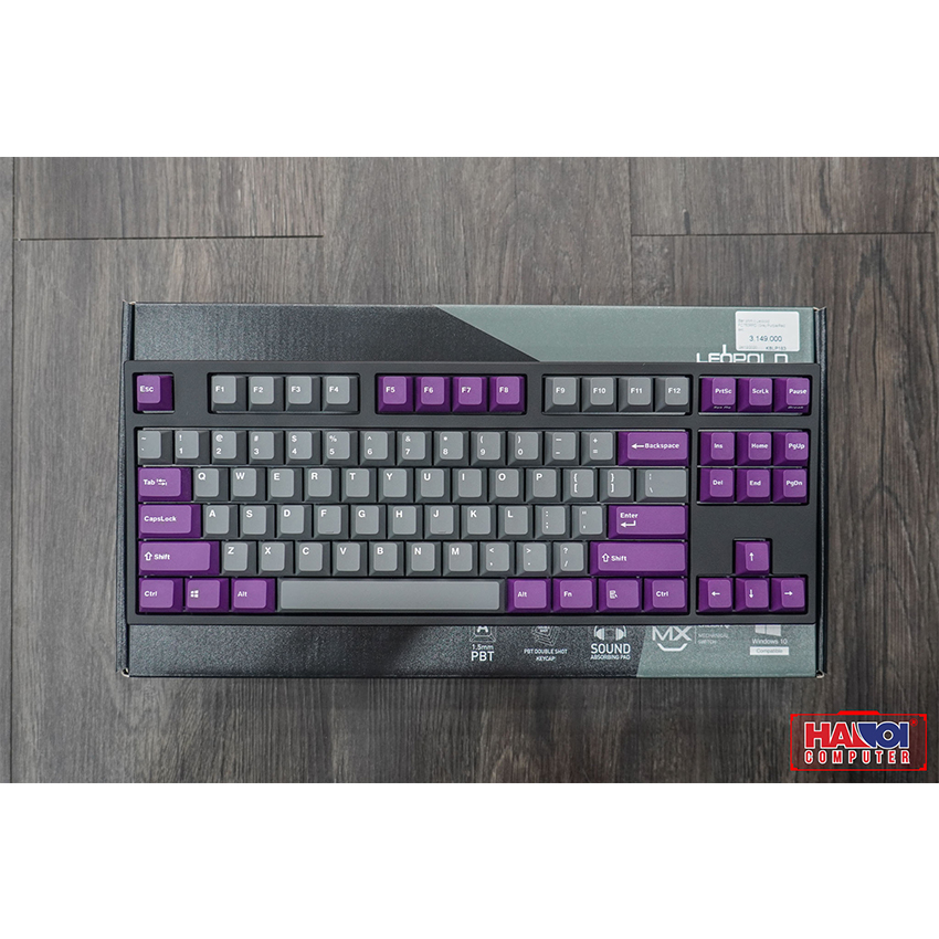 Bàn phím cơ Leopold FC750RPD (USB/PBT Doubleshot/Grey Purple/Silent Red sw)