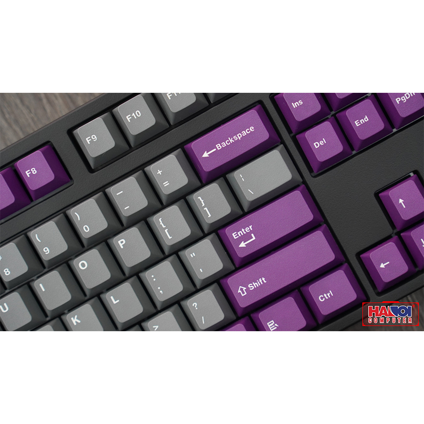 Bàn phím cơ Leopold FC750RPD (USB/PBT Doubleshot/Grey Purple/Silent Red sw)