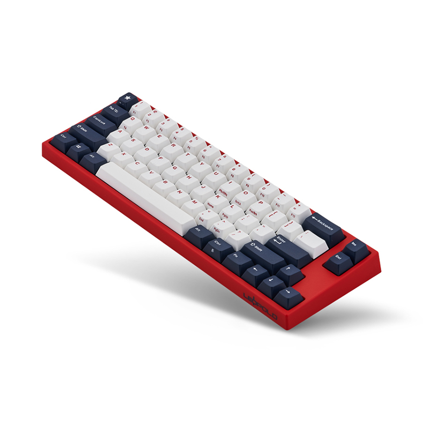 Bàn phím cơ Leopold FC660MPD Blue Star (USB/PBT Doubleshot/White Navy/Red case/Silent Red sw)