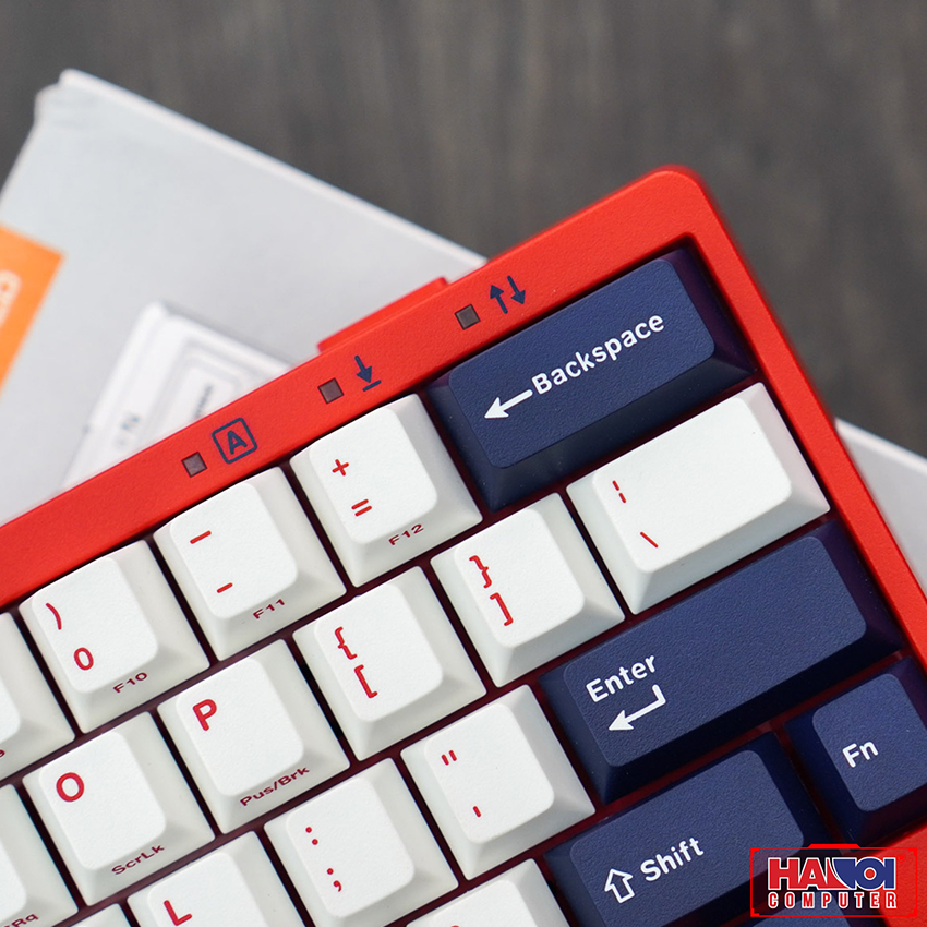 Bàn phím cơ Leopold FC650MDS PD Blue Star (USB/PBT Doubleshot/White Navy/Red case/Brown sw)