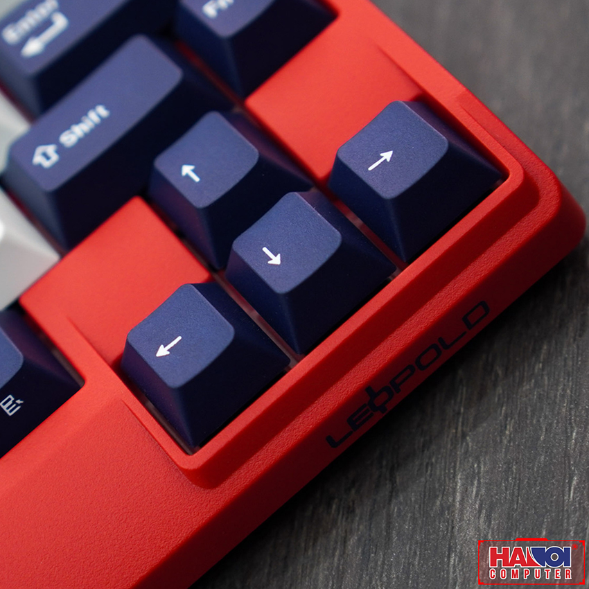 Bàn phím cơ Leopold FC650MDS PD Blue Star (USB/PBT Doubleshot/White Navy/Red case/Silent Red sw)
