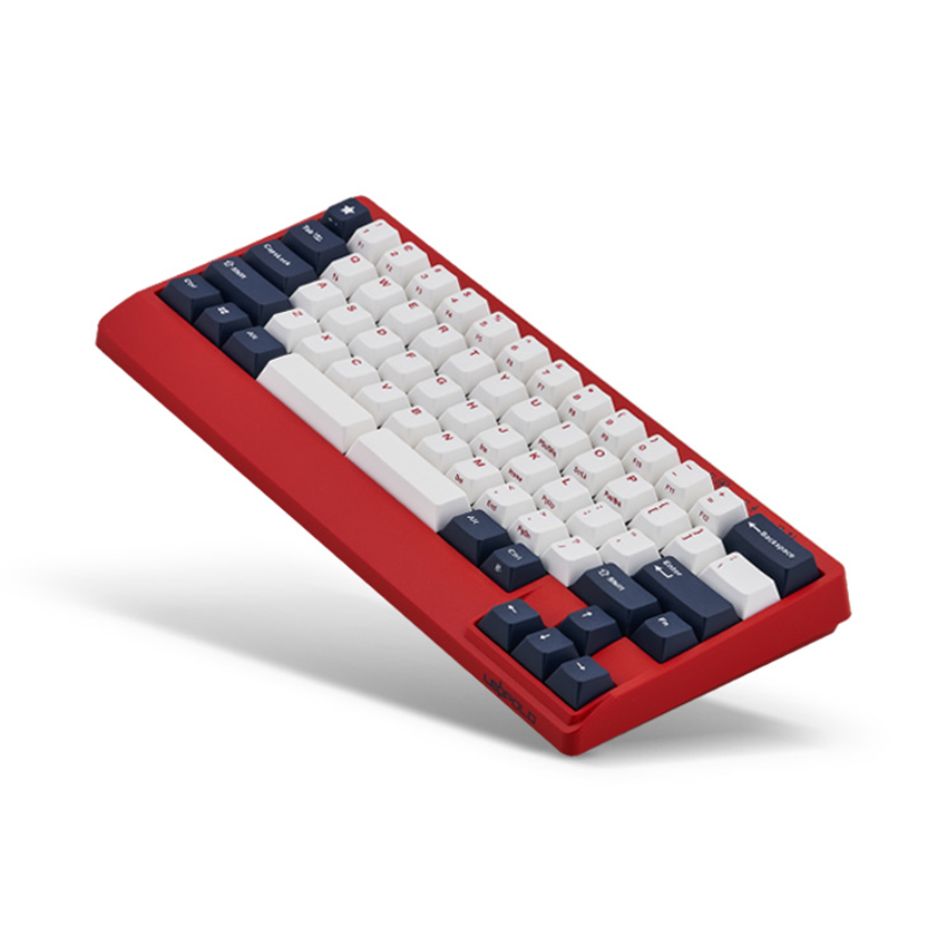 Bàn phím cơ Leopold FC650MDS PD Blue Star (USB/PBT Doubleshot/White Navy/Red case/Silent Red sw)