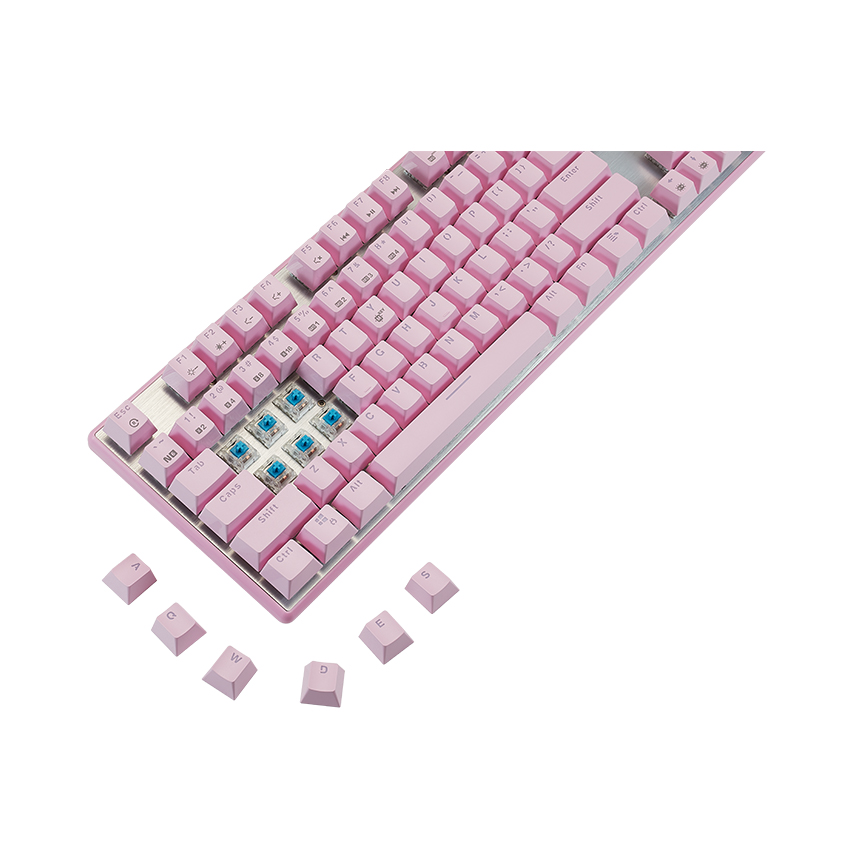 Bàn phím cơ BJX KM9 (Pink version/USB/Fullsize/Brown switch)