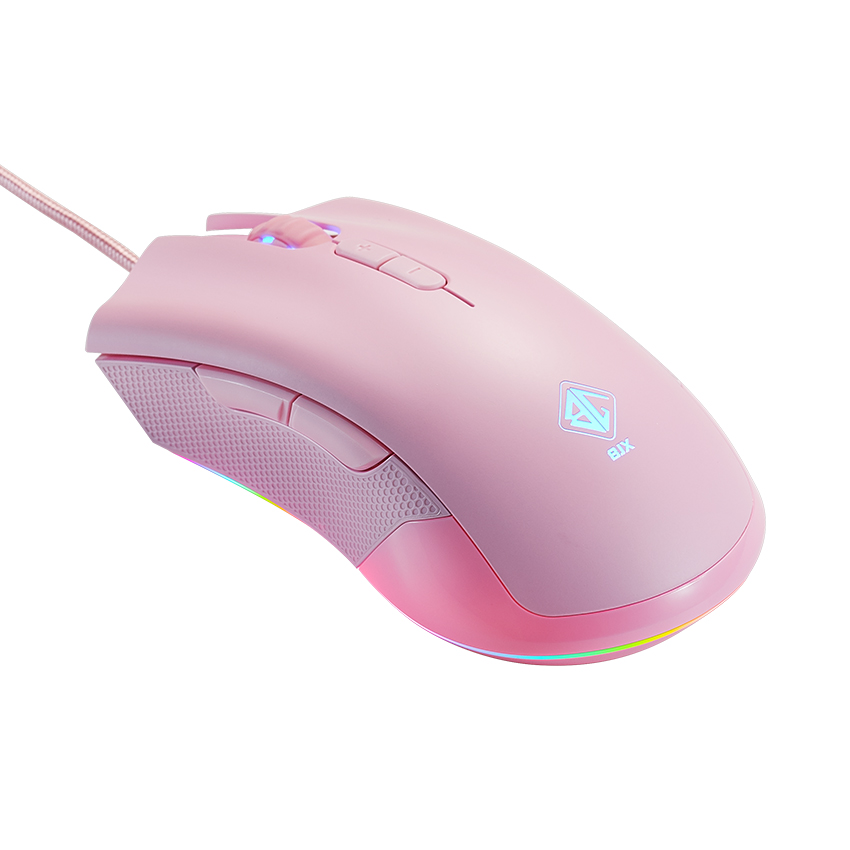 Chuột chơi game BJX M9 (Pink/USB/Led RGB)
