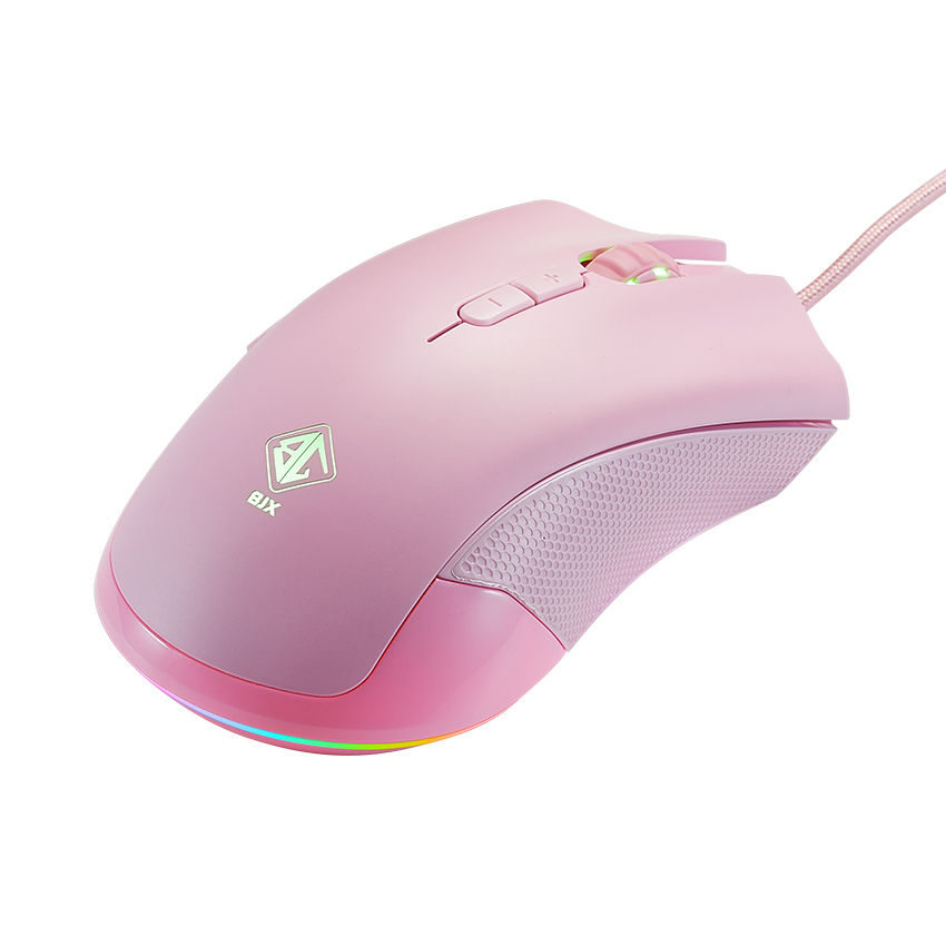 Chuột chơi game BJX M9 (Pink/USB/Led RGB)
