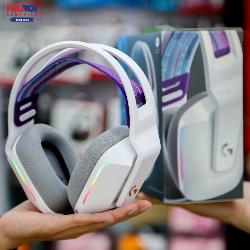 Tai nghe Gaming Logitech G733 LIGHTSPEED Wireless 7.1 RGB White