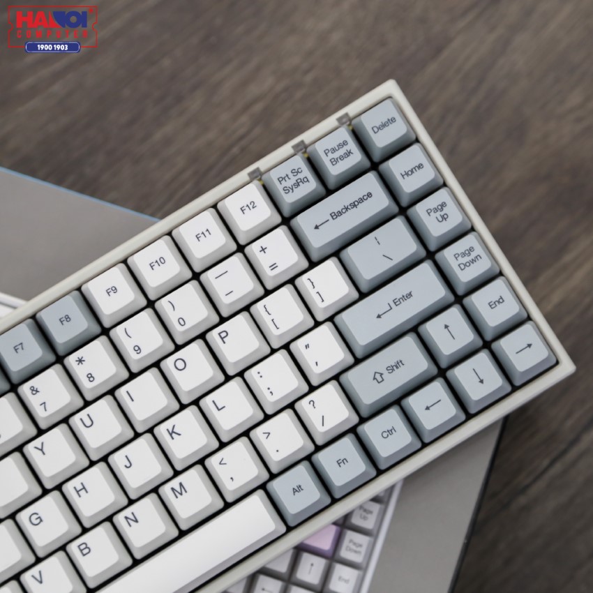 Bàn phím Akko 3084 Silent Bluetooth 5.0 (Gateron Pink sw)