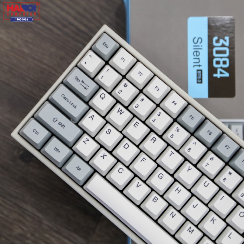 Bàn phím Akko 3084 Silent Bluetooth 5.0 (Gateron Pink sw)