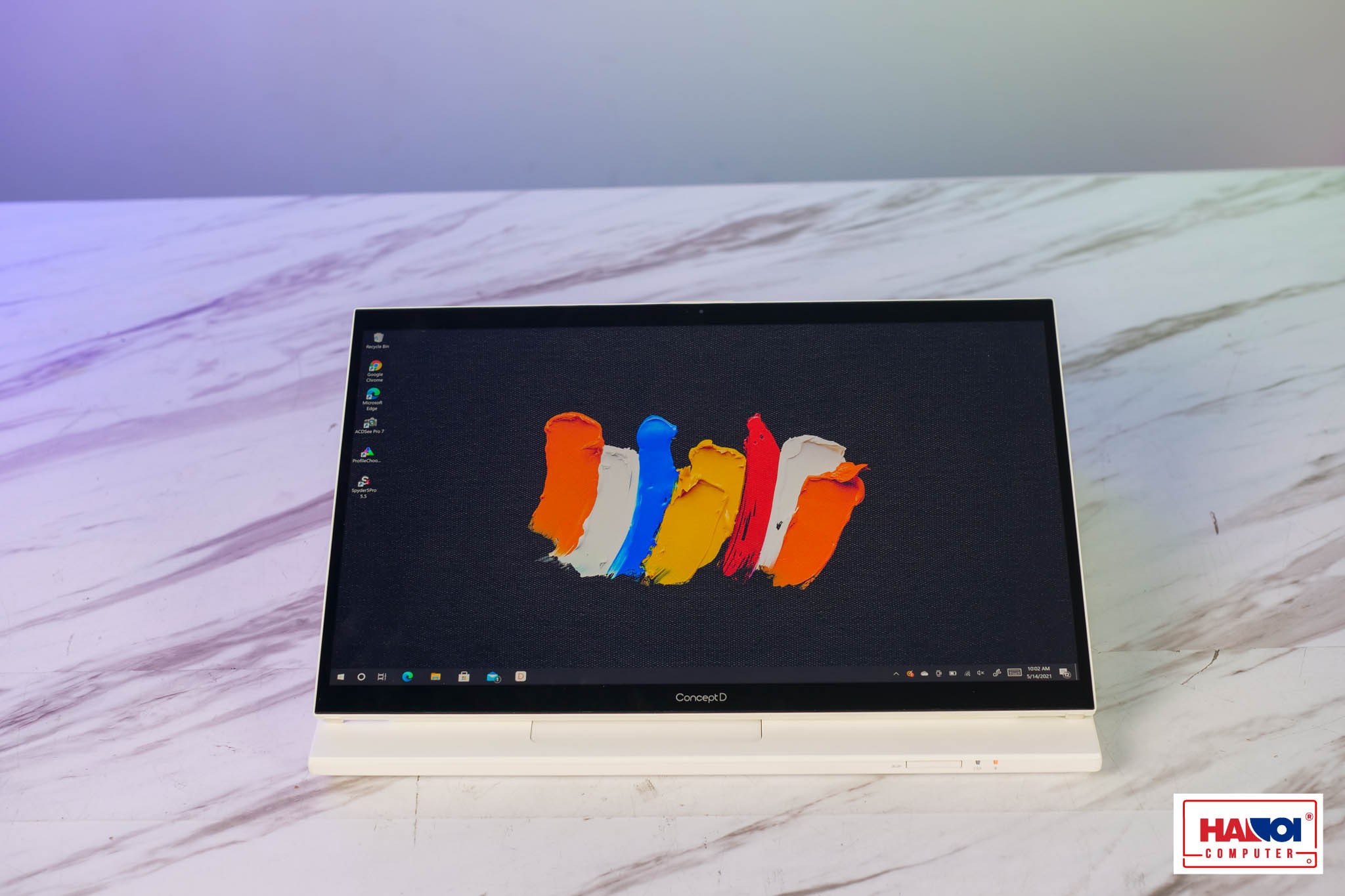 Laptop Đồ họa ConceptD 7 Ezel Pro CC715-91P-X8CX (NX.C5FSV.001) (Xeon W 10885M/32GB RAM/2TB SSD/Quadro RTX5000 16G/15.6 inch UHD 4K Touch/Bút/Win10 Pro/Trắng)