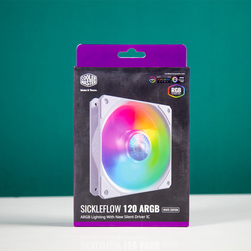 Fan Case CoolerMaster SickleFlow 120 ARGB White 3 in 1