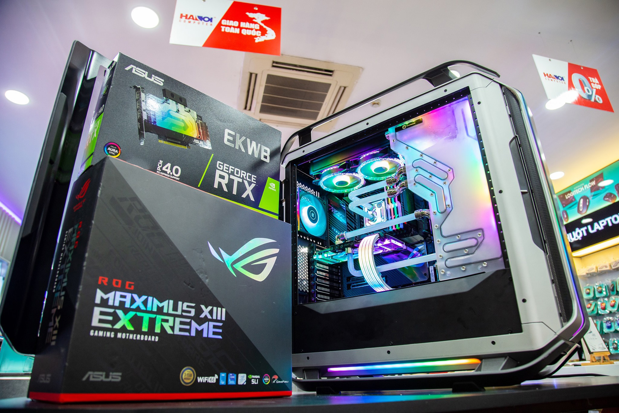 Card màn hình ASUS RTX 3080-10G-EK (10GB GDDR6X, 320-bit, HDMI +DP, 2x8-pin)