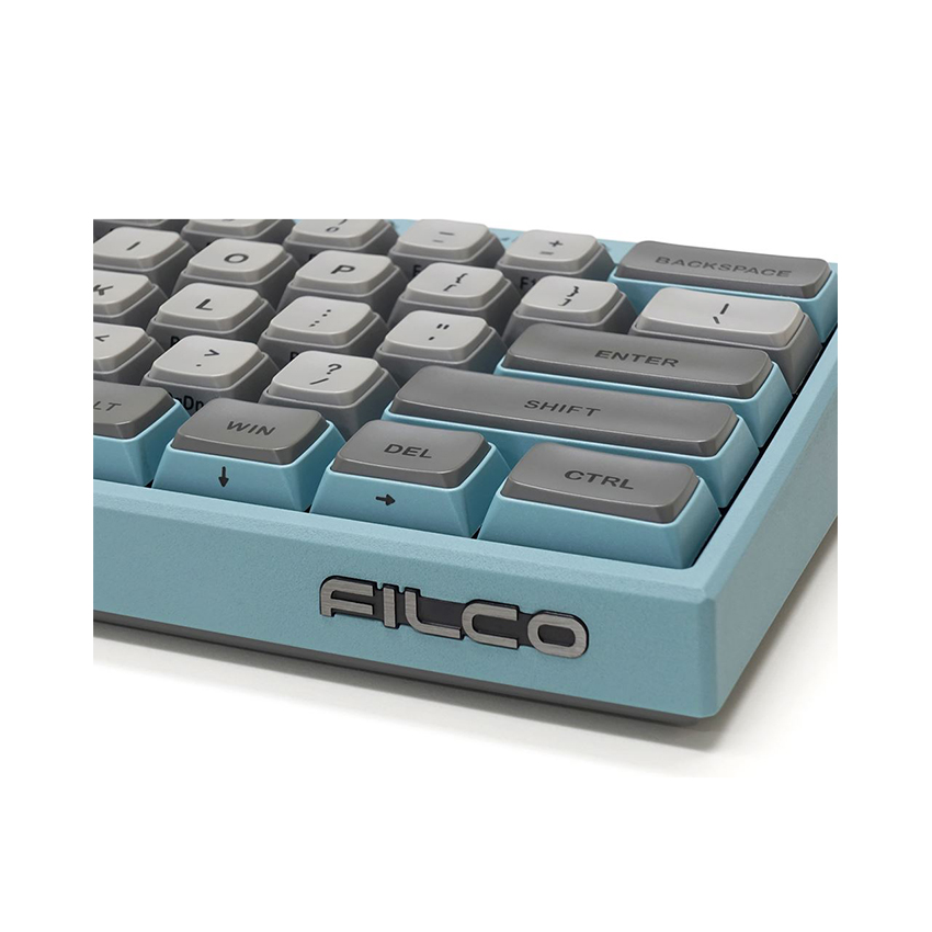 Bàn phím cơ Không dây Filco Majestouch Minila Air-R Convertible Asagi (Bluetooth/Blue switch) (FFBTR63MC/EAG)