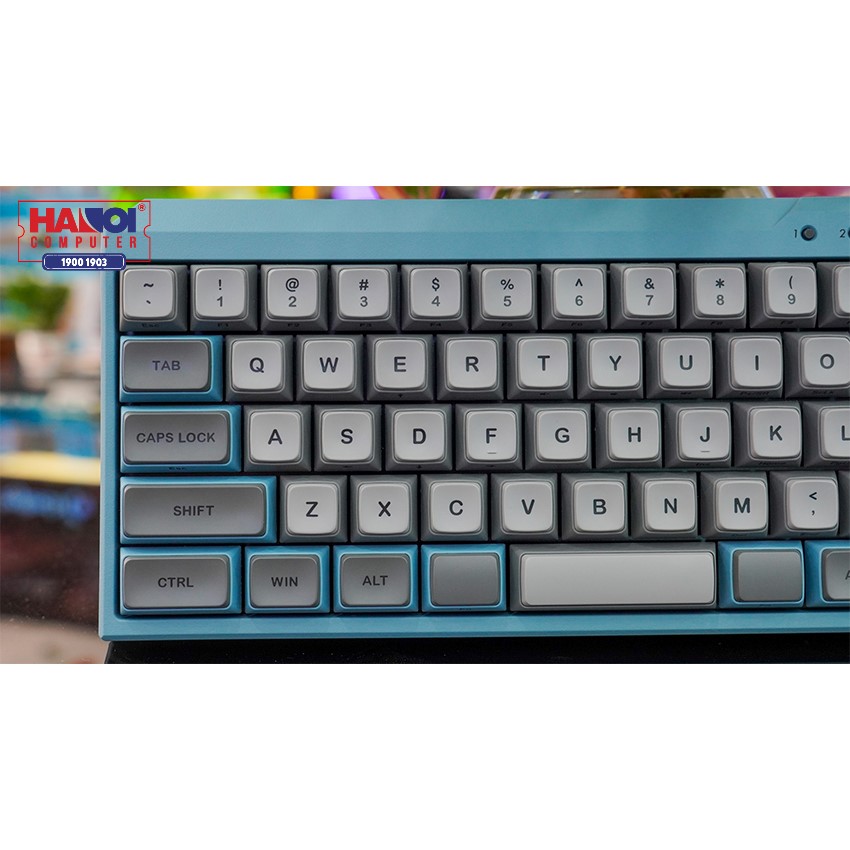 Bàn phím cơ Không dây Filco Majestouch Minila Air-R Convertible Asagi (Bluetooth/Black switch) (FFBTR63ML/EAG)