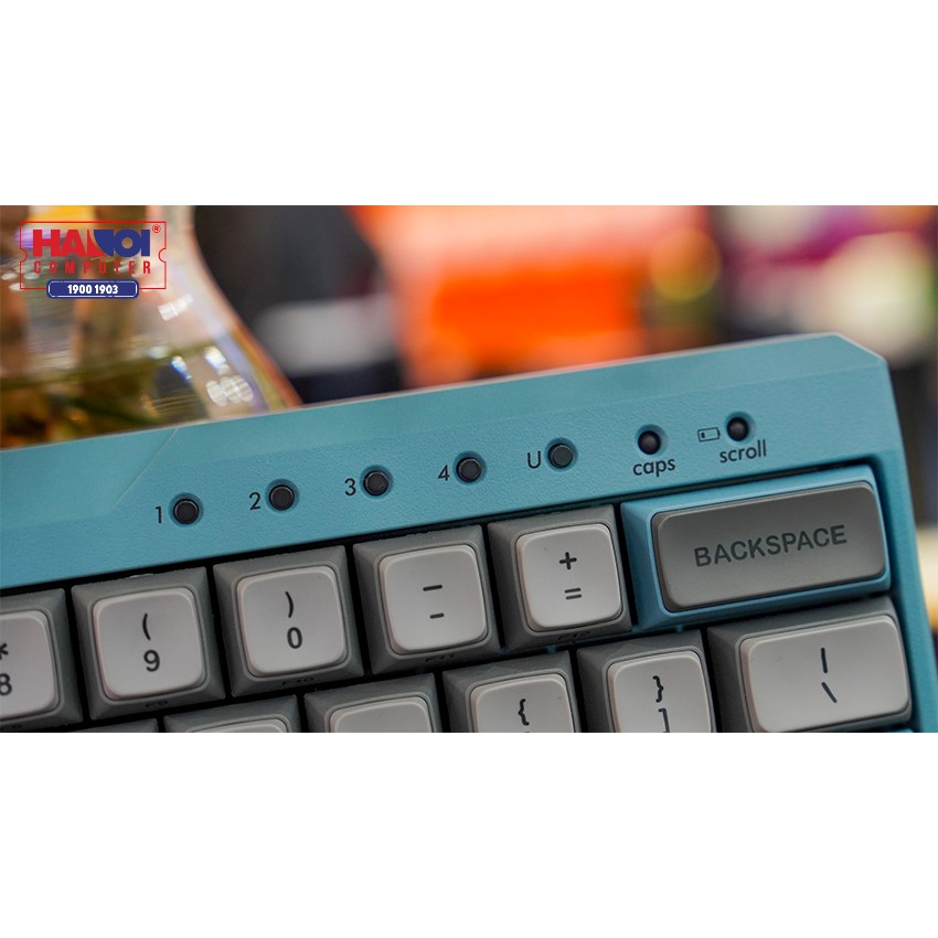 Bàn phím cơ Không dây Filco Majestouch Minila Air-R Convertible Asagi (Bluetooth/Black switch) (FFBTR63ML/EAG)