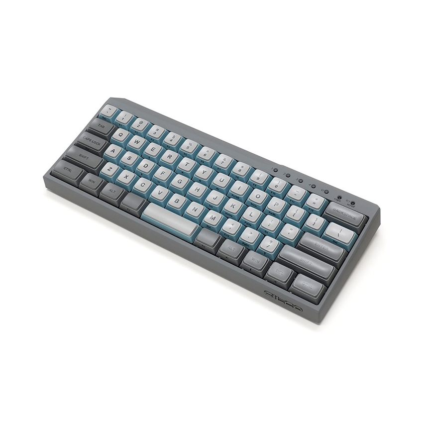 Bàn phím cơ Không dây Filco Majestouch Minila Air-R Convertible Sky Gray (Bluetooth/Brown switch) (FFBTR63M/ESG)