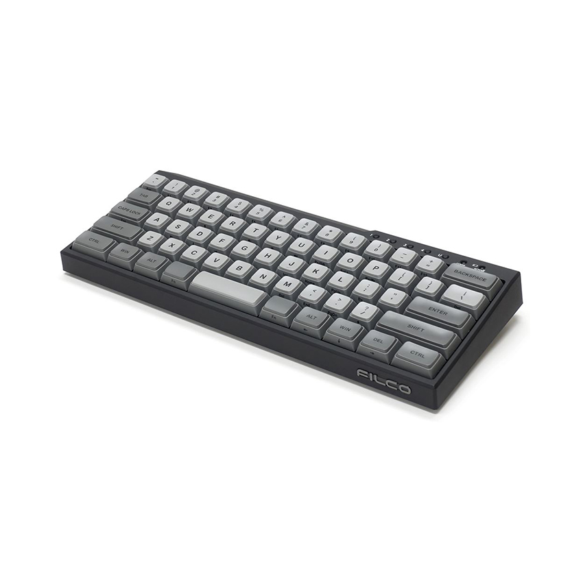 Bàn phím cơ Không dây Filco Majestouch Minila Air-R Convertible Matte Black (Bluetooth/Black switch) (FFBTR63ML/EMB)