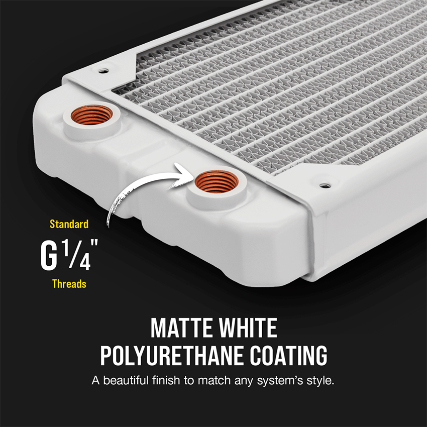 Corsair Hydro X Series XR5 360 - White (3x120mm radiator; 33mm thick) (CX-9030008-WW)