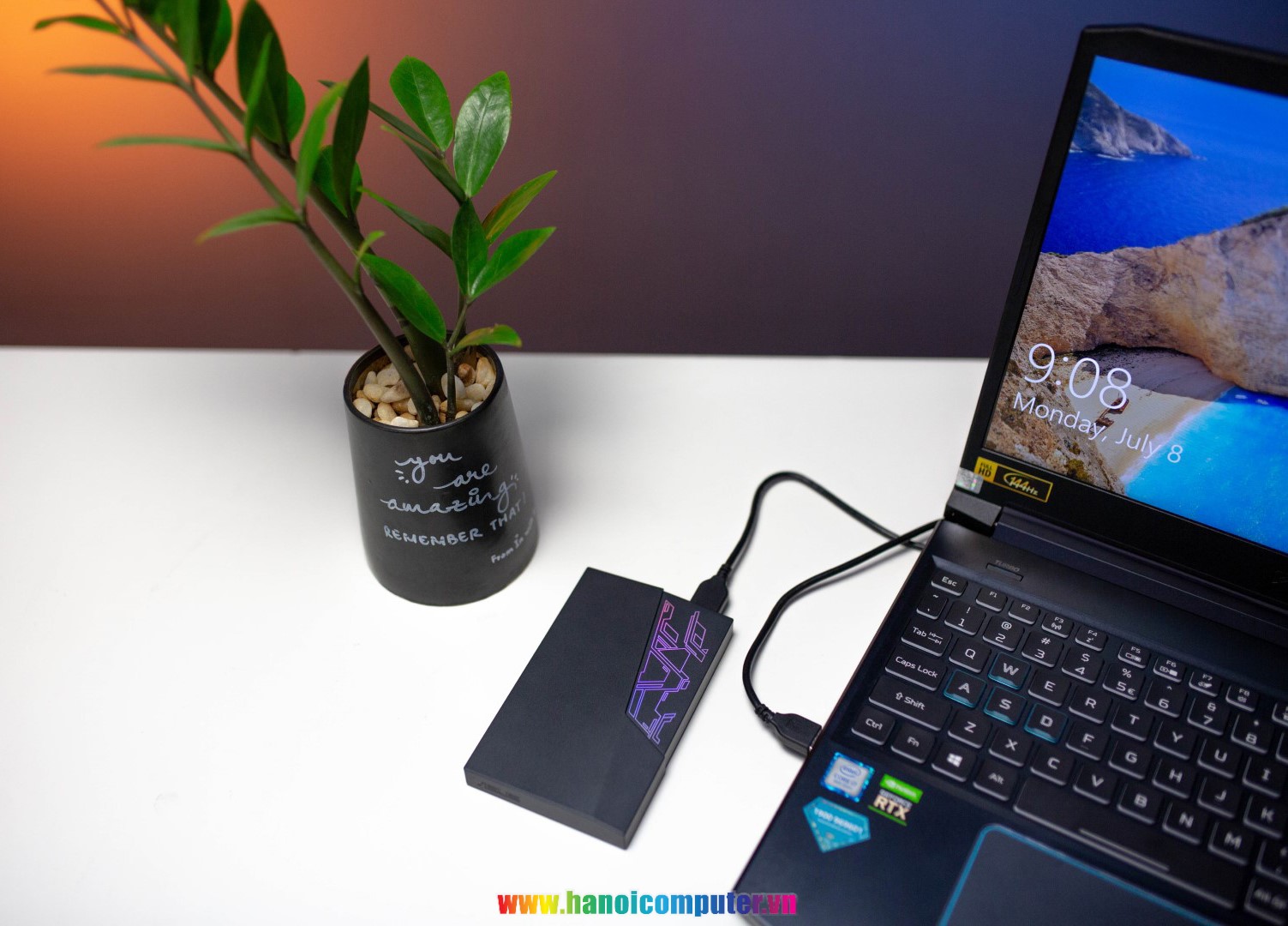 Ổ cứng Di động ASUS FX 1TB Aura Sync RGB (EHD-A1T/1TB/BLK/WW)