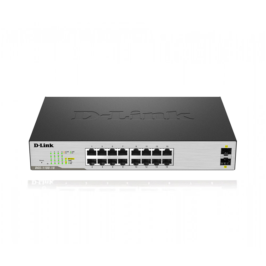 Switch Dlink 16P DGS-1100-18  16 Port 10/100/1000 + 02 SFP