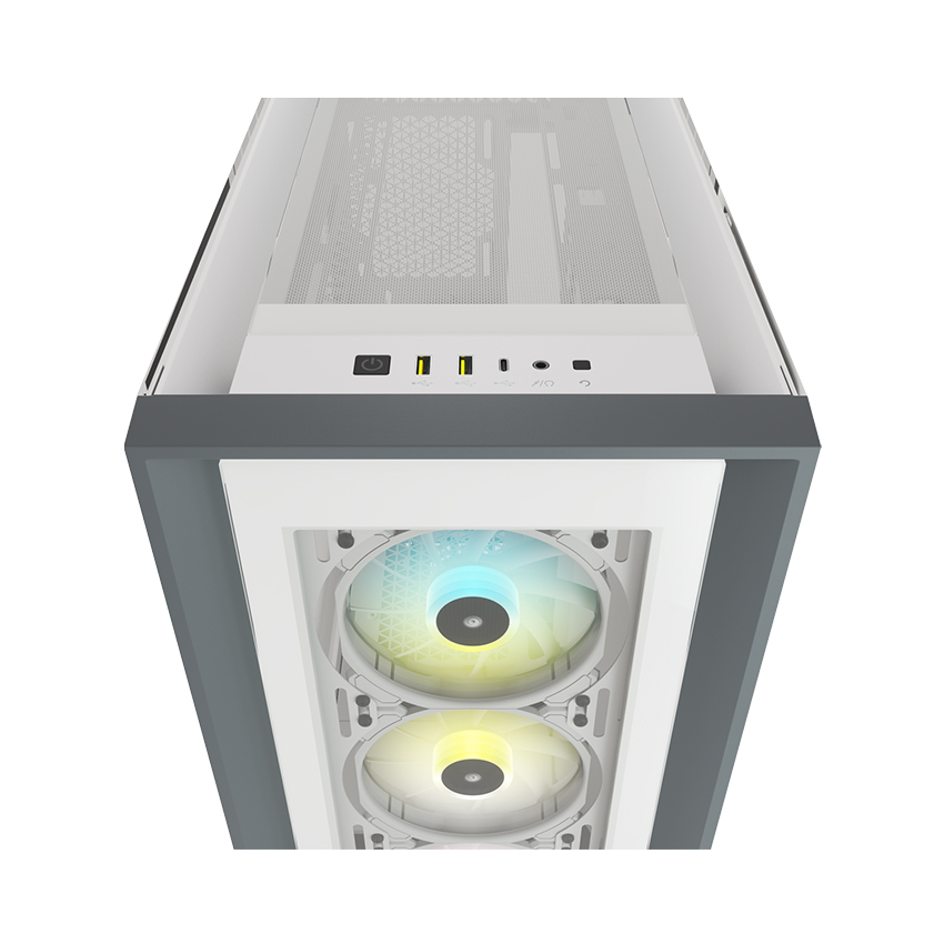 Vỏ máy tính Corsair iCUE 5000X RGB TG White 