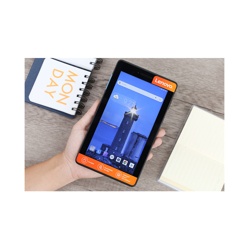 Máy tính bảng Lenovo Tab E7 TB-7104I (ZA410065VN) (MT8167D 1.3Ghz/1GB/16GB/7.0 inch/Wifi/3G+Voice/Android GO/Đen)