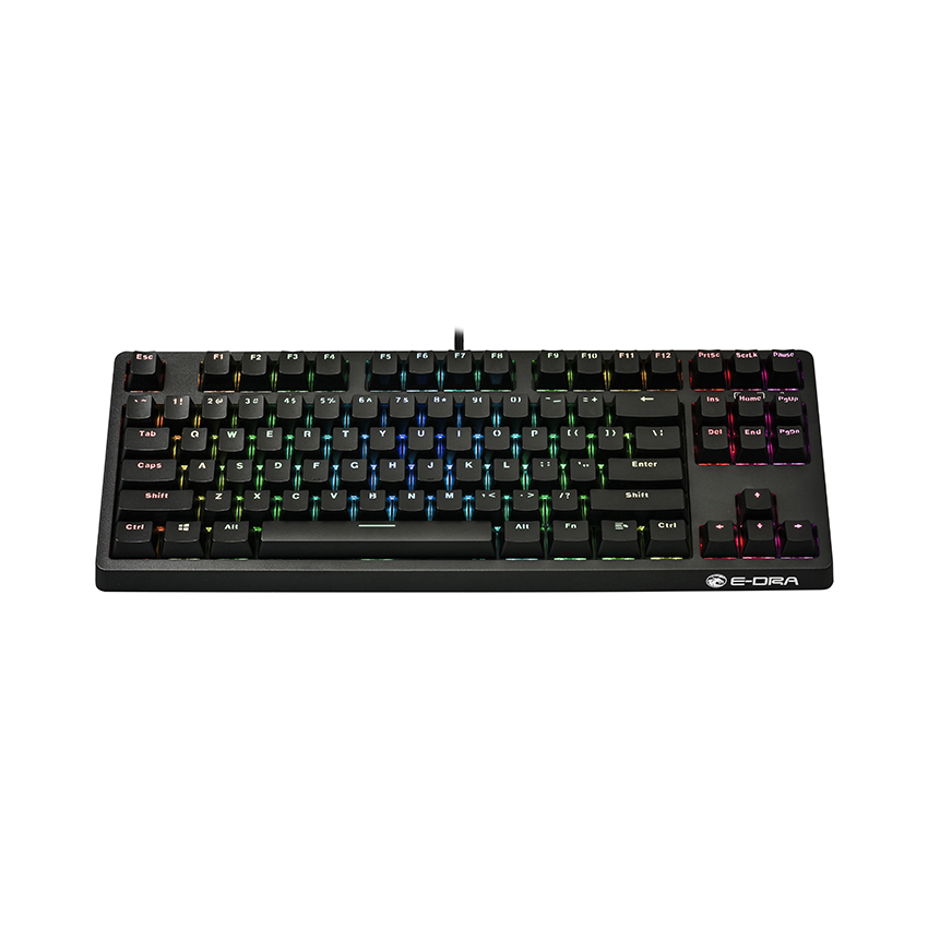 Bàn phím cơ Edra EK387 RGB Huano red sw (usb/màu đen/led RGB)