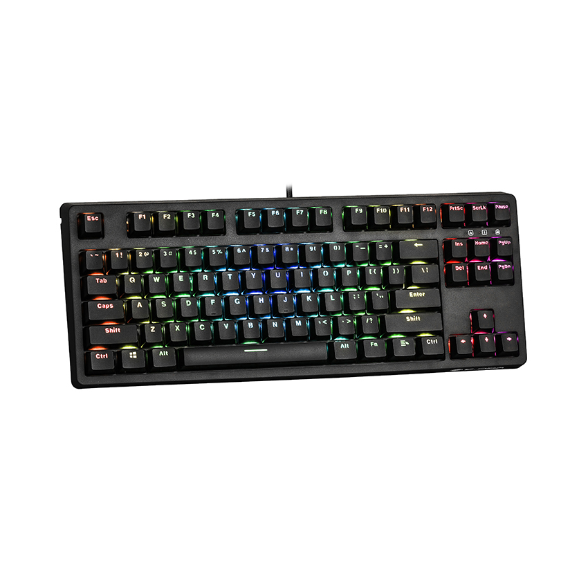 Bàn phím cơ Edra EK387 RGB Huano blue sw (usb/màu đen/led RGB)