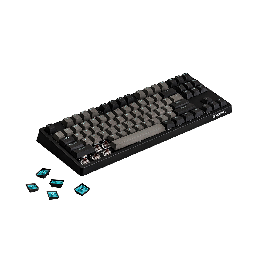 Bàn phím cơ Edra EK387 Pro Gateron blue sw (usb/màu đen/không led)