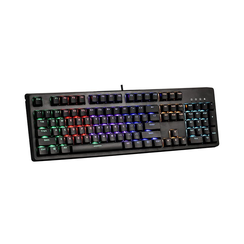 Bàn phím cơ Edra EK3104 Huano blue sw (usb/màu đen/ led rainbow)