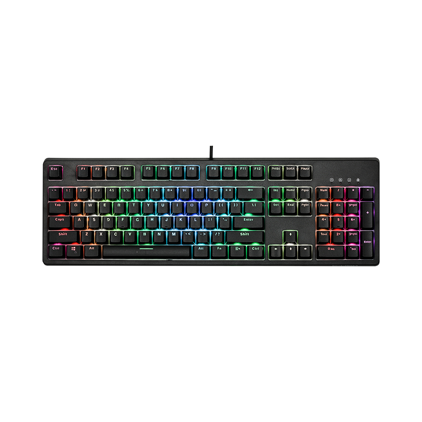 Bàn phím cơ Edra EK3104 RGB Huano blue sw (usb/màu đen/led RGB)