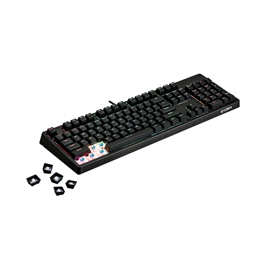 Bàn phím cơ Edra EK3104 RGB Huano brown sw (usb/màu đen/led RGB)