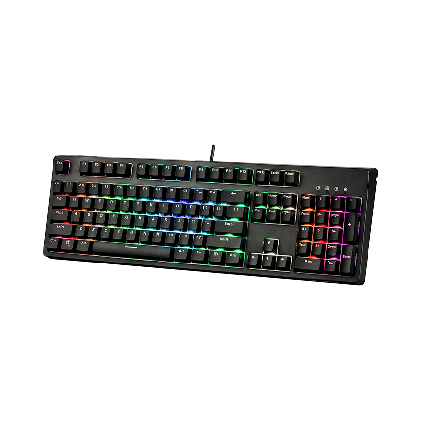 Bàn phím cơ Edra EK3104 RGB Huano brown sw (usb/màu đen/led RGB)