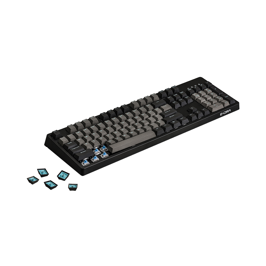 Bàn phím cơ Edra EK3104 Pro Gateron blue sw (usb/màu đen/không led)