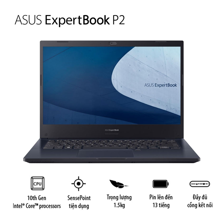 Laptop Asus ExpertBook P2451FA-EK1620T (i5 10210U/8GB RAM/512GB SSD/14 FHD/Win10/Đen/Chuột)