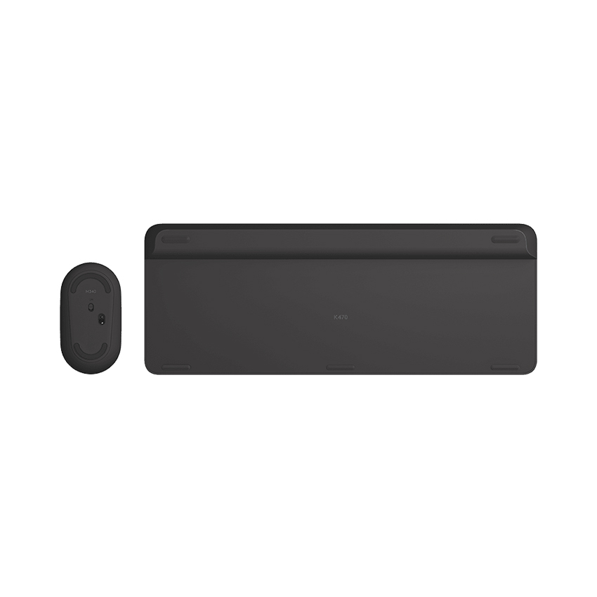 Bộ bàn phím + chuột không dây Logitech MK470 (USB/màu đen)