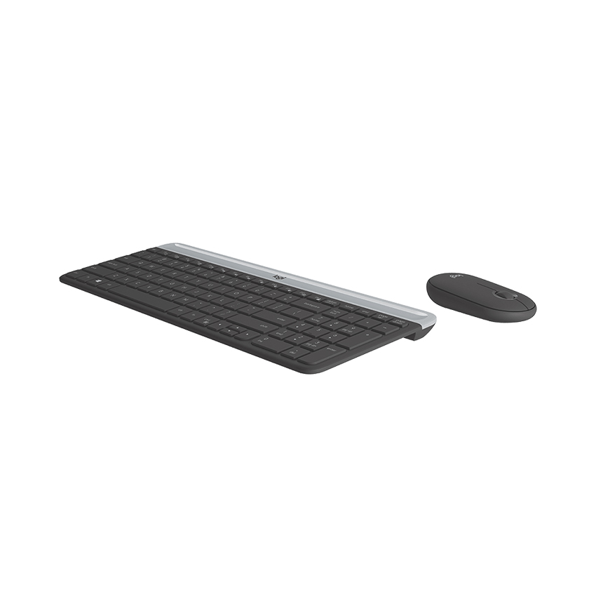 Bộ bàn phím + chuột không dây Logitech MK470 (USB/màu đen)