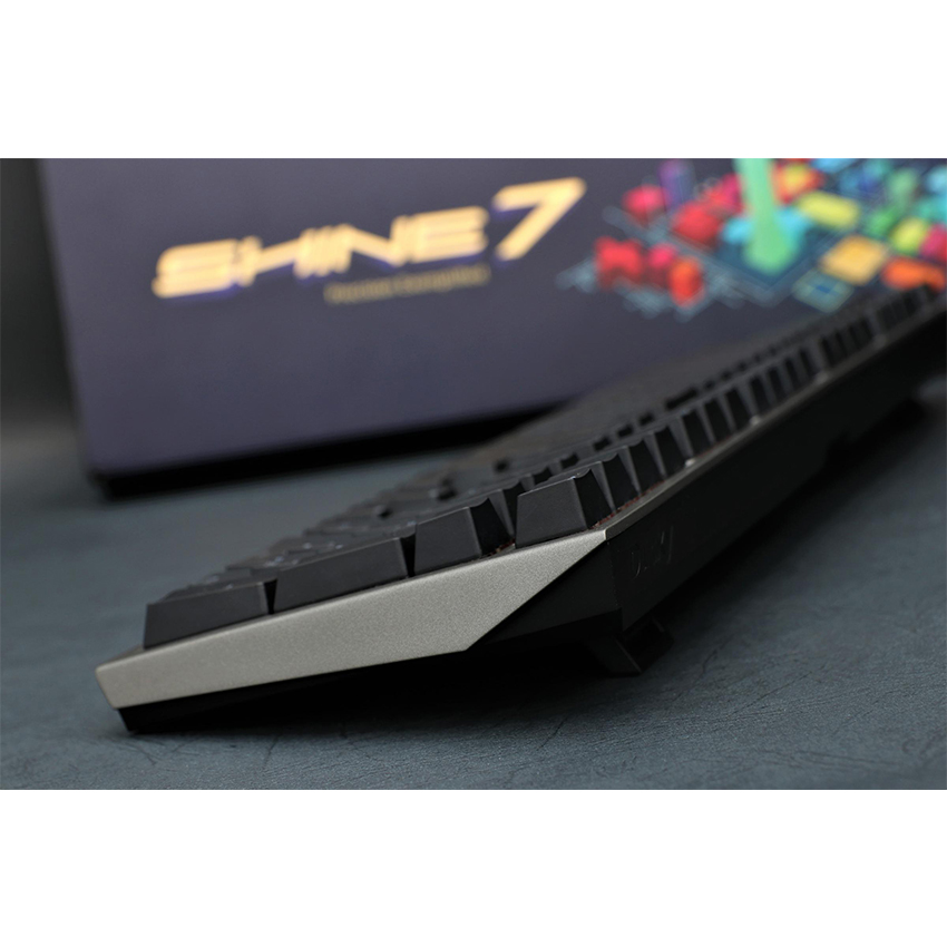 Keyboard Ducky Shine 7 Gunmetal RGB Cherry Blue switch