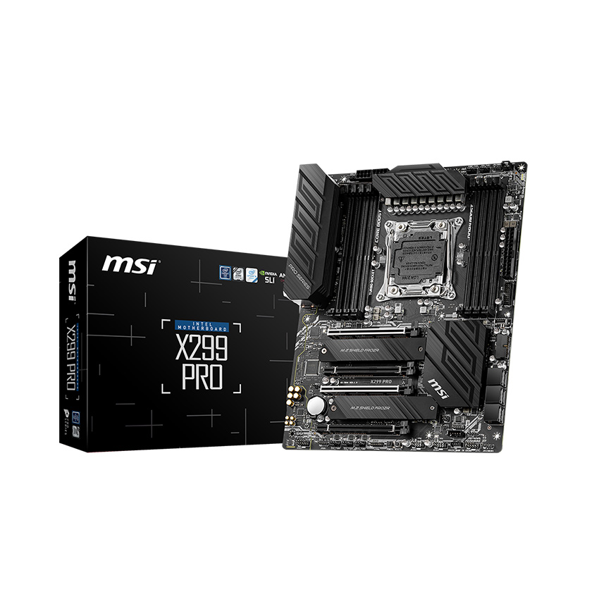 Mainboard MSI X299 PRO (Intel X299, Socket 2066, m-ATX, 8 khe Ram DDR4)