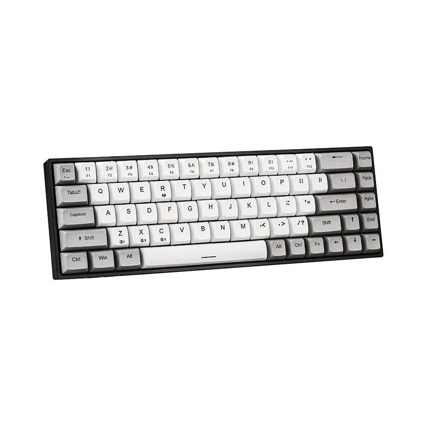 Bàn phím cơ Không dây EDra EK368W Đen (USB/PBT/Kailbox White sw)