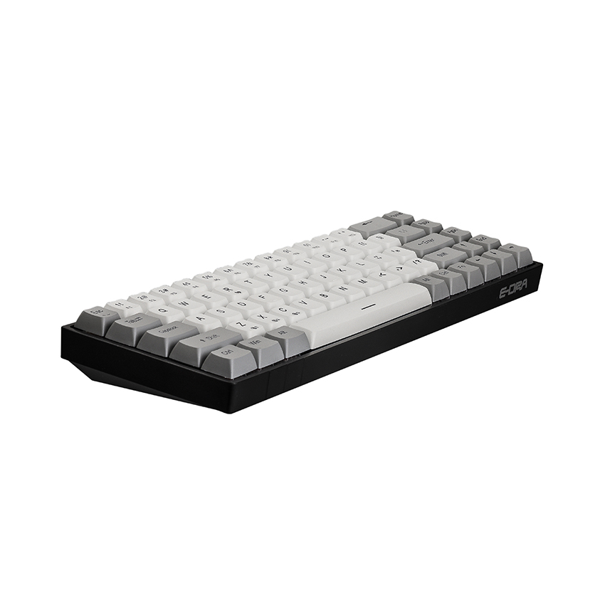 Bàn phím cơ Không dây EDra EK368W Đen (USB/PBT/Kailbox Brown sw)