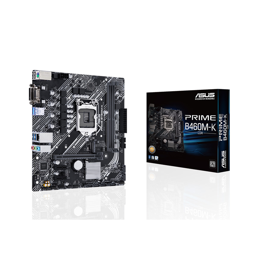 Mainboard ASUS PRIME B460M-K/CSM (Intel B460, Socket 1200, m-ATX, 2 khe Ram DDR4)