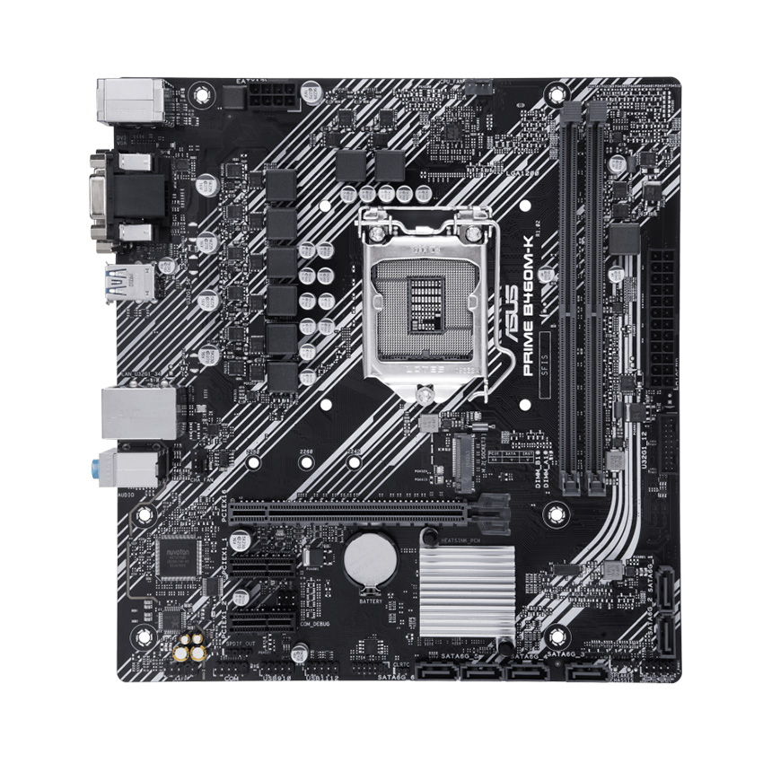 Mainboard ASUS PRIME B460M-K/CSM (Intel B460, Socket 1200, m-ATX, 2 khe Ram DDR4)