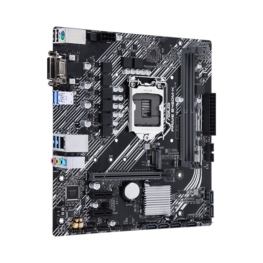 Mainboard ASUS PRIME B460M-K/CSM (Intel B460, Socket 1200, m-ATX, 2 khe Ram DDR4)