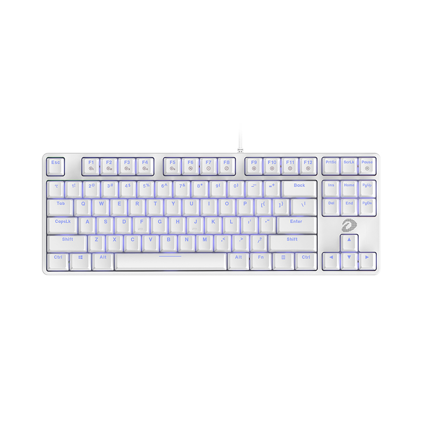 Bàn phím cơ Dareu EK87 White (USB/Led xanh/Red sw)