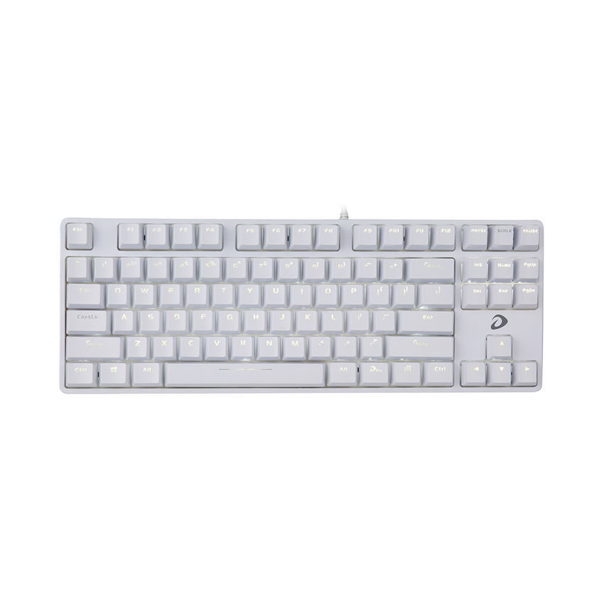 Bàn phím cơ Dareu EK87 White (USB/Led xanh/Brown sw)