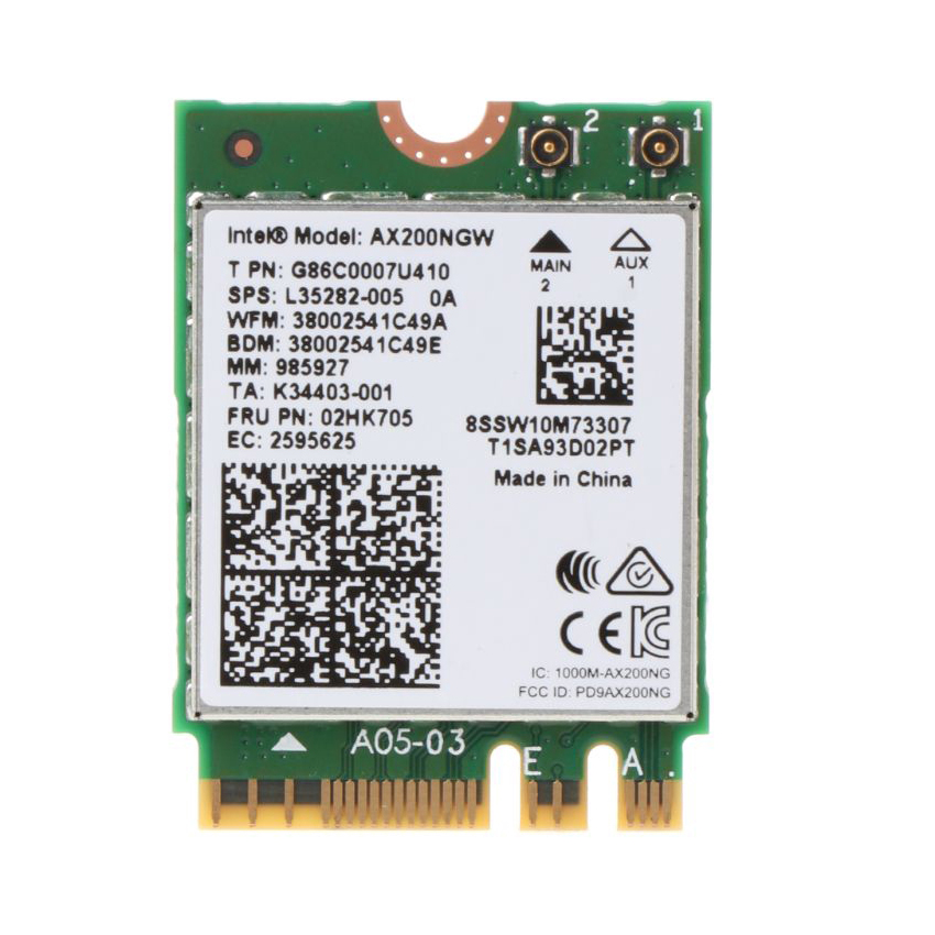 Card mạng wifi không dây Intel AX200NGWGNV (Bluetooth, PCI-E)