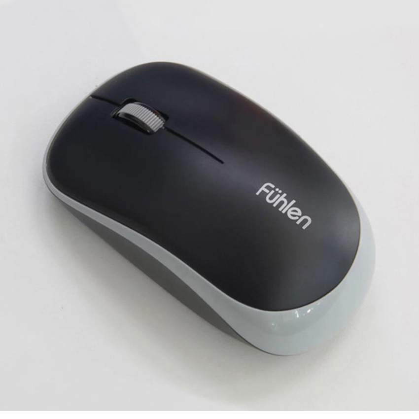 Chuột không dây Fuhlen A03G (USB/Xám đen)