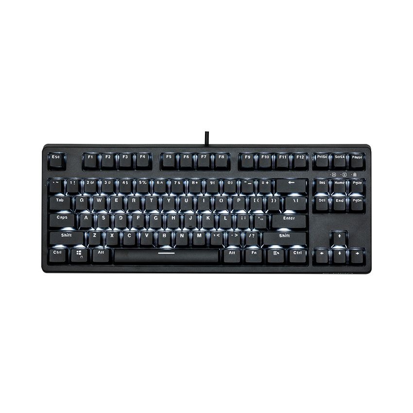 Bàn phím cơ Edra EK387 Gateron Blue sw (usb/led trắng)