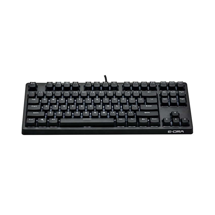 Bàn phím cơ Edra EK387 Gateron Brown sw (usb/led trắng)