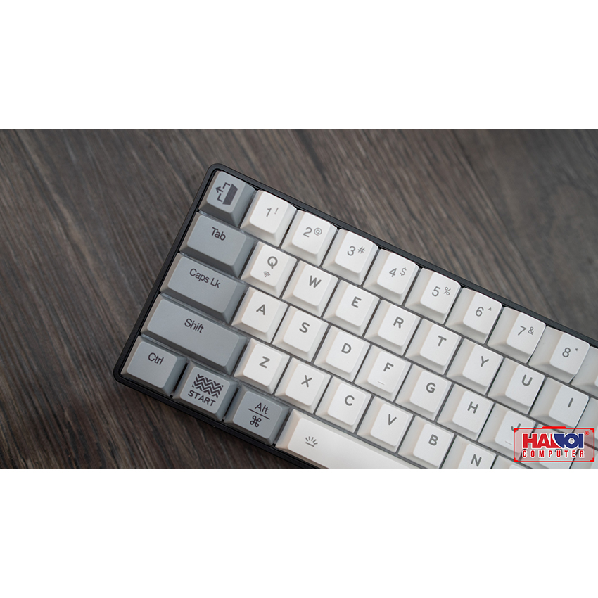 Bàn phím cơ không dây Dareu EK871 (Bluetooth/Grey white/Led xanh/Brown sw)
